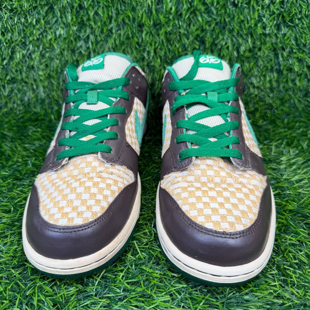 Nike Dunk Low 6.0 Mens 11 Hemp Brown Green Leather Sneakers 2009 314142-331